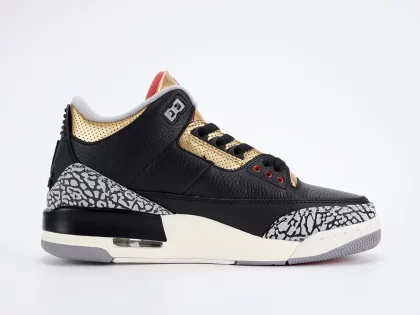 Air Jordan 3 “Black Cement Gold” 2022 Replica CK9246-067