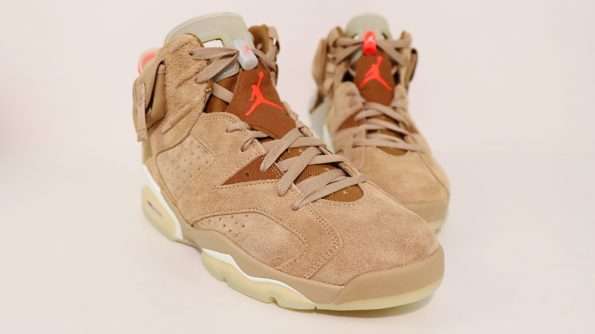 Travis Scott x Air Jordan 6 Retro ‘British Khaki’ Replica DH0690-200 - Image 4