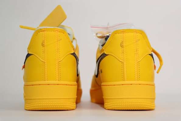 Nike Air Force 1 Low Off-White ICA University Gold Replica DD1876-700 - Image 4