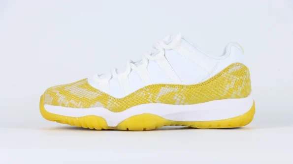 Air Jordan 11 Low ‘Yellow Snakeskin’ Reps AH7860 107 - Image 3