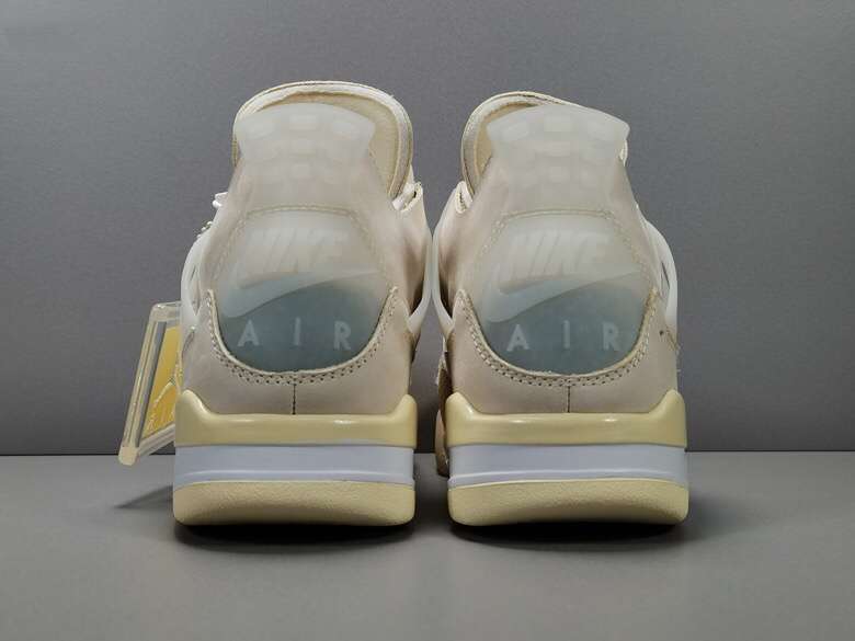 OFF-WHITE x Air Jordan 4 ‘Sail’ Replica For Sale CV9388-100 - Image 5