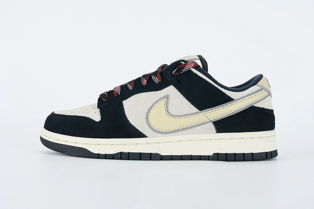 Nike Dunk Low LX Black Suede Team Gold Replica DV3054-001 - Image 3