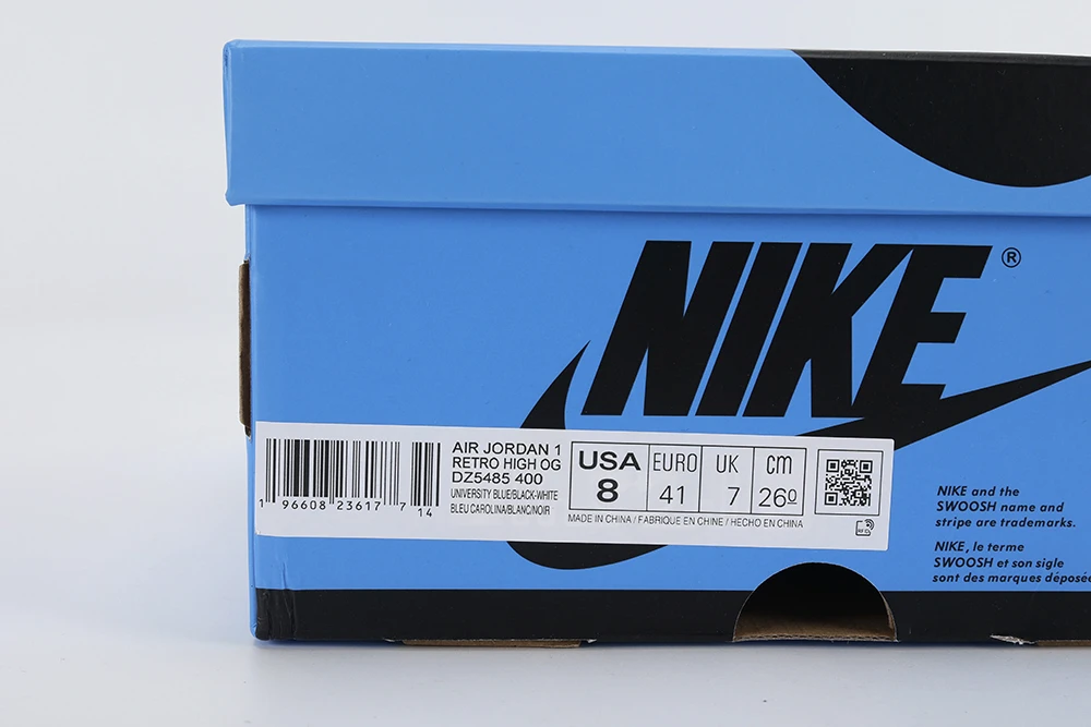 Air Jordan 1 Retro High OG ‘UNC Toe’ Best Quality Reps DZ5485 400 - Image 5