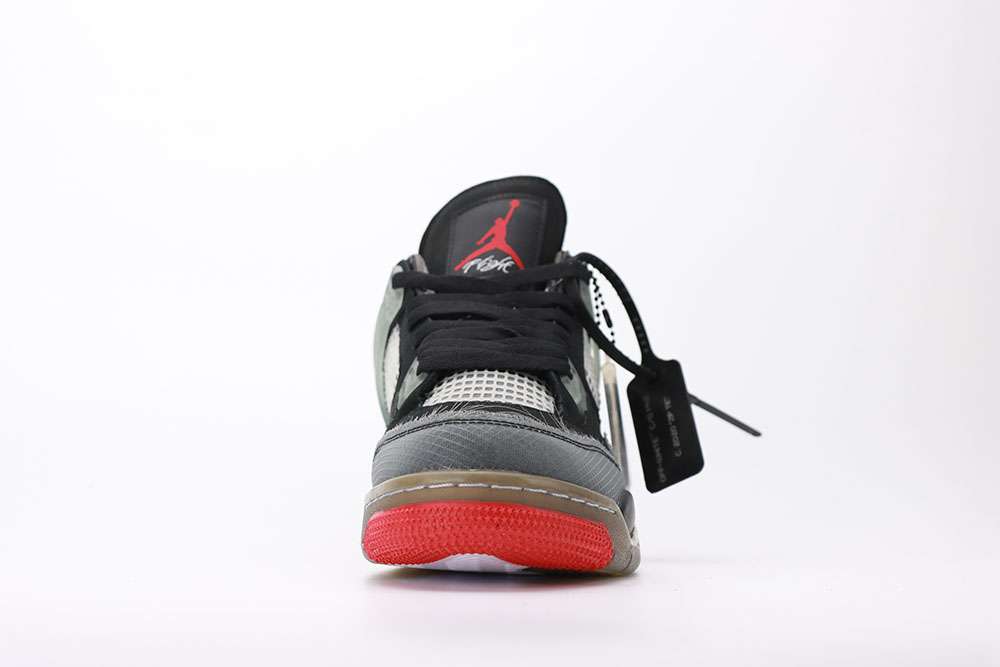OFF-WHITE X AIR JORDAN 4 BRED REPLICA - Image 5