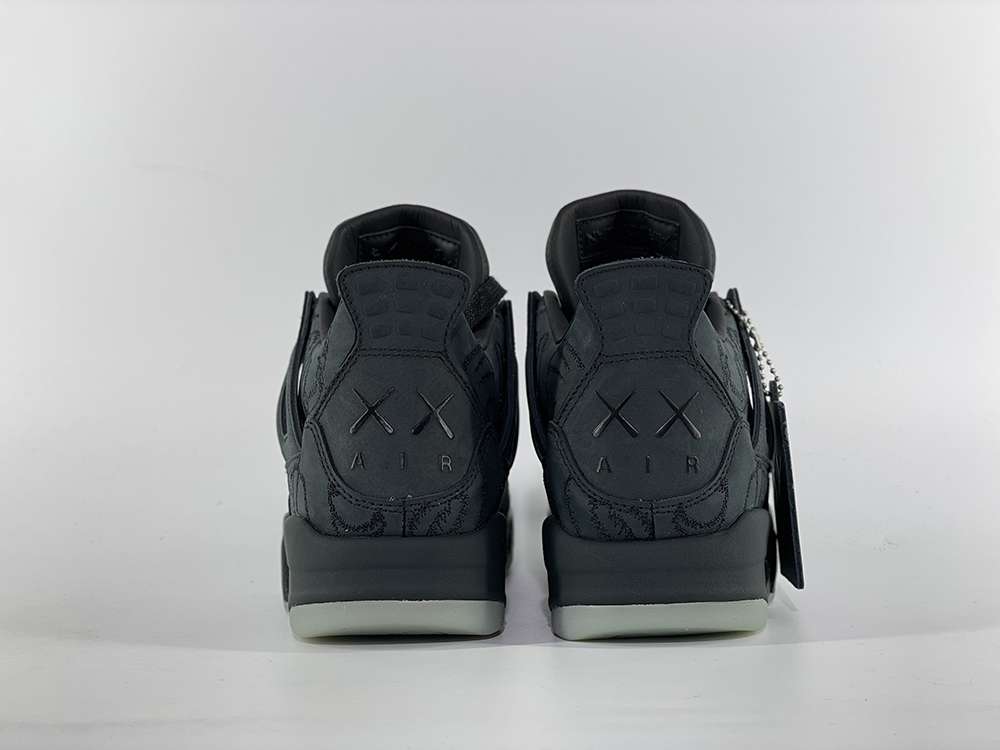 AIR JORDAN 4 RETRO KAWS BLACK REPLICA 930155-001 - Image 7