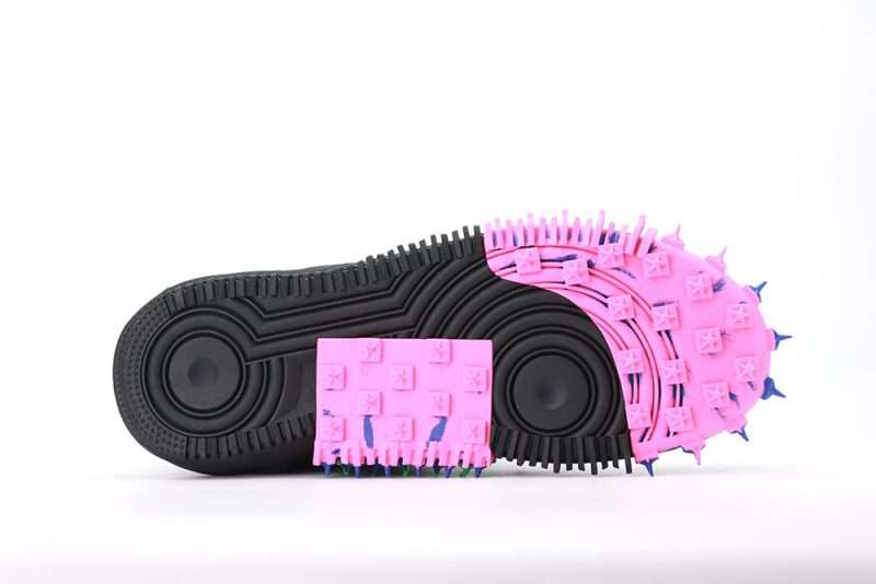 Off-White X Nike Air Force 1 Mid Black Quality Replica DO6290-001 - Image 6