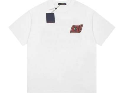 YESKICKS Louis Vuitton Logo Letter Print T-Shirt For Unisex Black And White