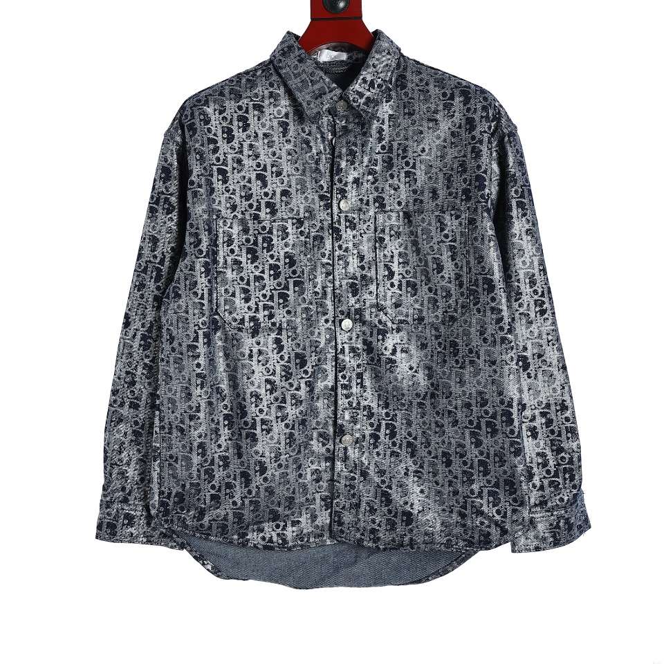 YESKICKS Dior Monogram Street Style Denim Jacket Coat for Unisex