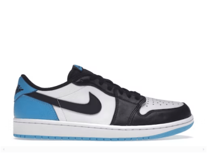 Air Jordan 1 Retro Low OG Black Dark Powder Blue CZ0790-104 Replica Sneaker