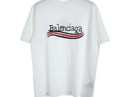 YESKICKS Balenciaga Logo Graffiti Prints T-shirt for Unisex Black  Blue And White