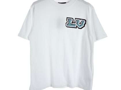 YESKICKS Louis Vuitton Embroidered Logo Short Sleeve T-Shirt For Unisex