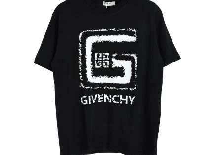 YESKICKS Givenchy Letter G Print T-Shirt For Unisex Black And White