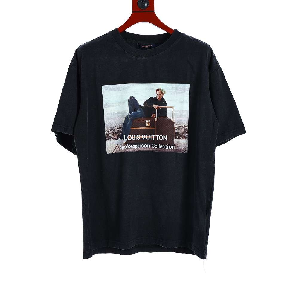 YESKICKS Louis Vuitton Luggage Pattern Digital Print T-Shirt For Unisex