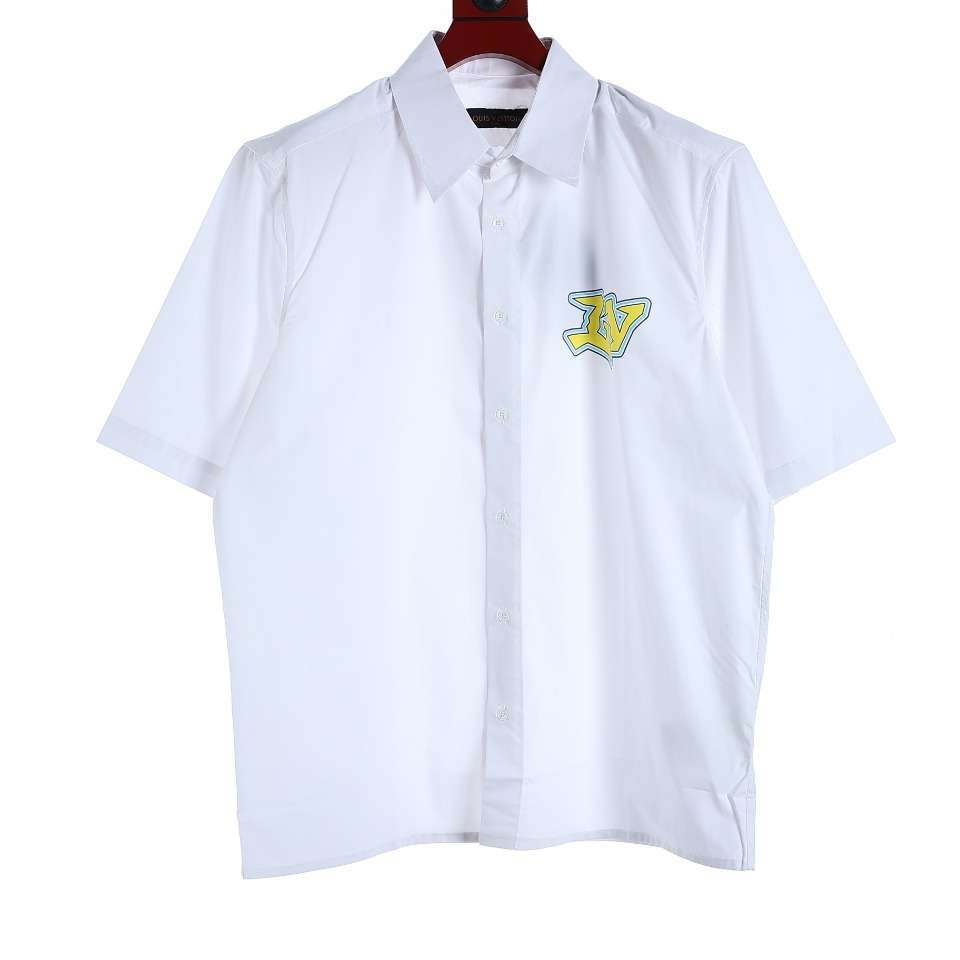 YESKICKS Louis Vuitton Capsule Series Yellow Label Short Sleeve Shirt For Unisex