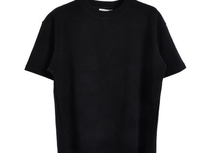 YESKICKS Gucci Monogram Jacquard Knit Short Sleeve T-Shirt for Unisex Black And White