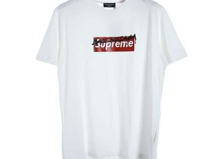 YESKICKS Balenciaga x Supreme Logo Print T-Shirt for Unisex