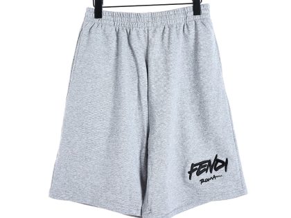 YESKICKS Fendi Embroidered Letter Shorts Pants for Unisex