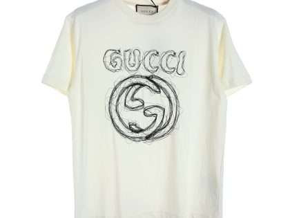 YESKICKS Gucci Logo Embroidery Print T-Shirt For Unisex