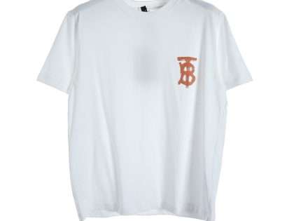 YESKICKS Burberry TB Graffiti Logo Print T-Shirt For Unisex Light Brown