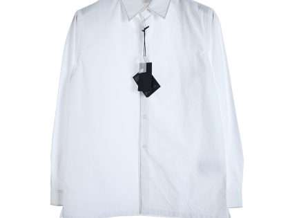 YESKICKS Prada Long Sleeve Shirt with Silver Trim and Beads For Unisex Black And White