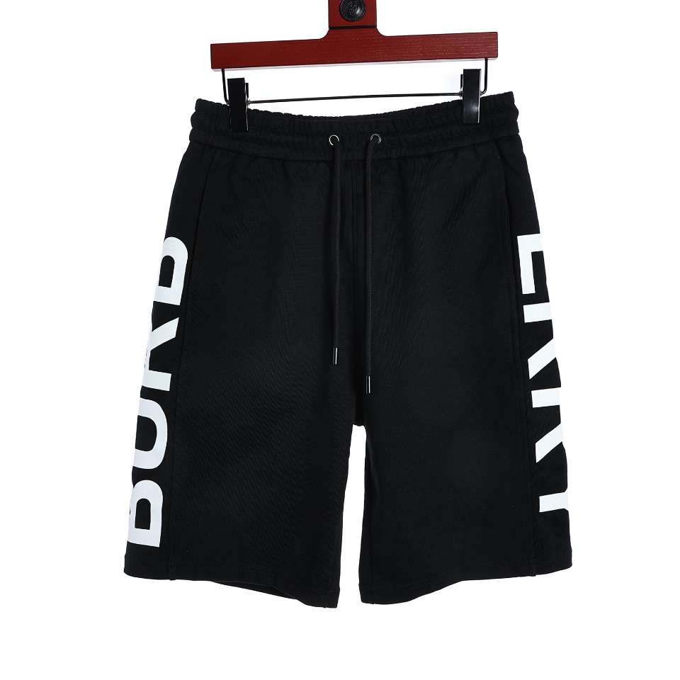 YESKICKS Burberry Side Embossed Rubberized Letter Shorts For Unisex