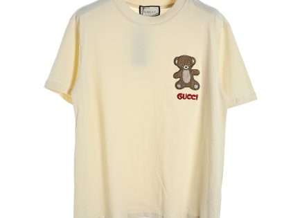 YESKICKS Gucci Patch Badge Bear Embroidered T-Shirt For Unisex