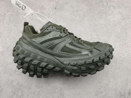 YESKICKS Balenxiaga Defender Rubber Platform Bouncer Sneaker in Green Replica