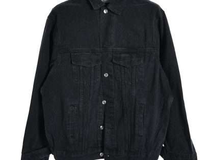 YESKICKS Balenciaga Denim Jacket With Rhinestones On The Back For Unisex