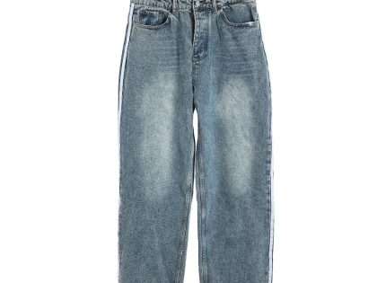 YESKICKS Balenciaga x Adidas Washed Jeans For Unisex Black And White