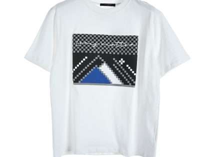 YESKICKS Louis Vuitton Mosaic Photo Flocking Foam Printed T-Shirt For Unisex