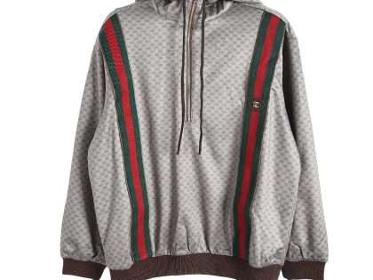 YESKICKS Gucci Monogram Half-Zip GG Full Print Webbing Jacket For Unisex
