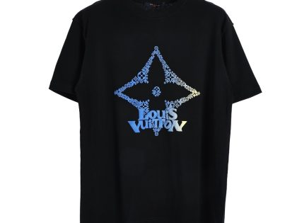YESKICKS Louis Vuitton Gradient Foam Print T-Shirt For Unisex Black And White