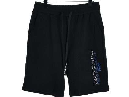 YESKICKS Givenchy Colorblocked Logo Embroidered Shorts Pants For Unisex Black And Apricot