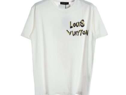 YESKICKS Louis Vuitton Fox Print Crew Neck T-Shirt For Unisex Black And White