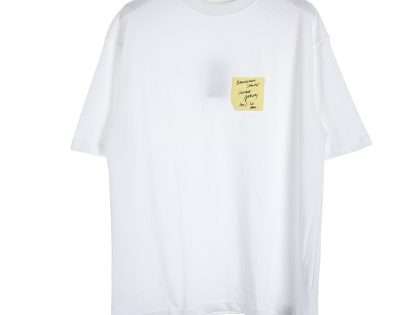 YESKICKS Balenciaga Removable Sticky Notes Short Sleeve T-Shirt For Unisex