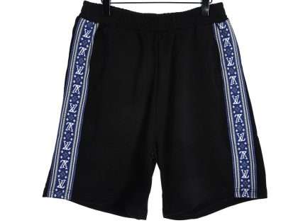 YESKICKS Louis Vuitton Side Blue Webbing Shorts Pants For Unisex