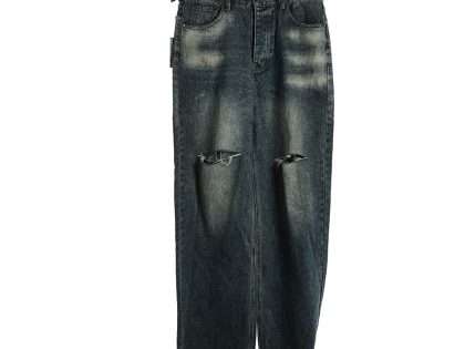 YESKICKS Balenciaga Washed And Distressed Denim Jeans For Unisex