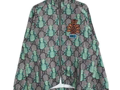YESKICKS Gucci Pineapple Print Hooded Jacket For Unisex