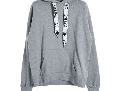 YESKICKS Celine Ribbon Letter Hooded Hoodie For Unisex