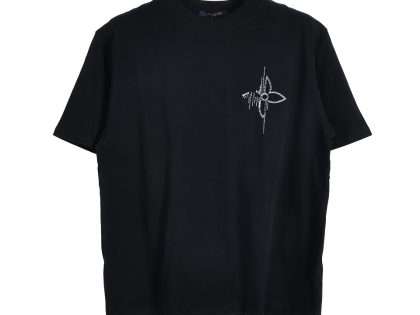 YESKICKS Louis Vuitton Frequency Cursive Embroidery Short Sleeve T-Shirt For Unisex