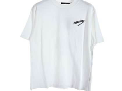 YESKICKS Louis Vuitton Pin Embroidery & Back Printed Short Sleeve T-Shirt For Unisex