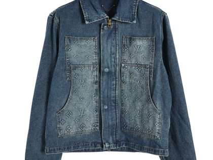 YESKICKS Louis Vuitton Embossed Denim Jacket For Unisex