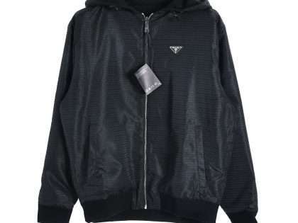 YESKICKS Prada Full Print Reversible Hooded Jacket For Unisex