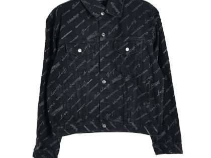 YESKICKS Balenciaga Monogram Denim Jacket For Unisex