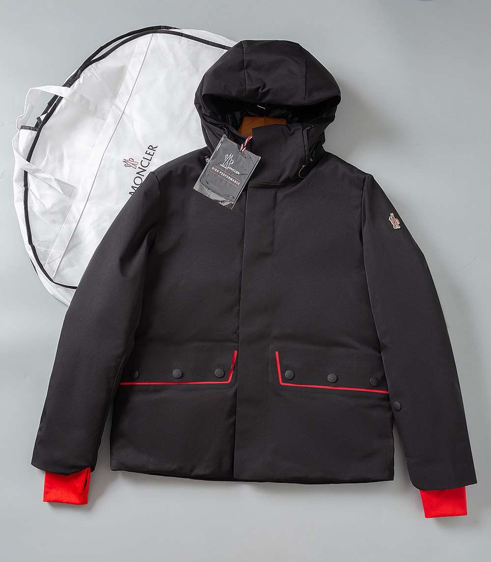 YESKICKS Moncler 23FW Best-Selling Press-Glued Wind And Snow Down Jacket For Unisex Black Navy Blue And Premium Grey