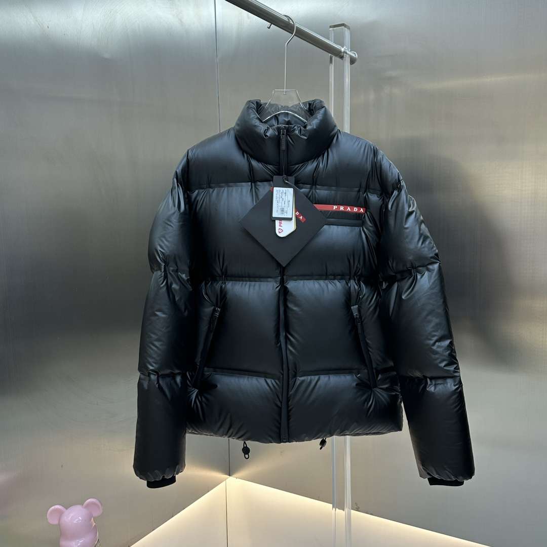 YESKICKS Prada Red Label Series Stand Collar Down Jacket For Women