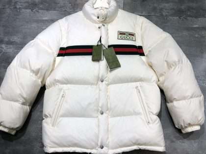 YESKICKS Gucci Stand-up Collar Removable Sleeve Down Jacket Short Down Vest Breadclothes For Unisex