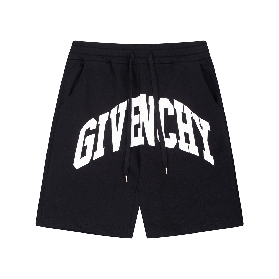 YESKICKS Givenchy Short Pants Casual Style Pants For Unisex Black And White