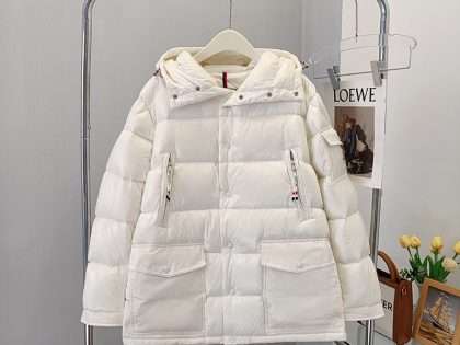 YESKICKS Moncler Chiablese Short Down Jacket For Men Black White And Army Green
