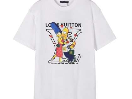 YESKICKS Louis Vuitton The Simpsons Print T-shirt for Unisex